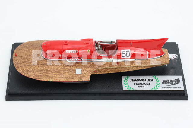 ** 予約商品 ** BBR FER4301 1/43 Timossi Ferrari Arno XI 1953 motorboat Limited 1000pcs
