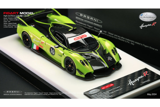 FIGART MODEL 1/43 Pagani Huaira R Verde Firenze #10 Limited 30pcs  