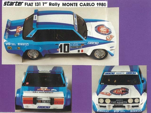 STARTER FIA002 Fiat 131 Monte Carlo 1980 winner
