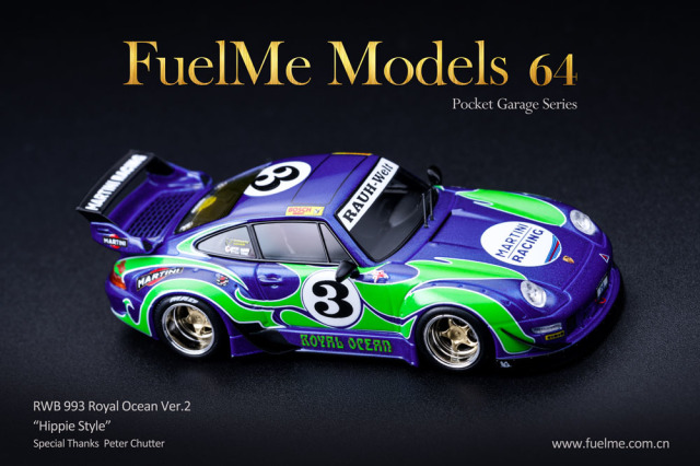 Fuelme Models FM64002-06B 1/64 Porsche 911(993) Rauh-Welt Begriff