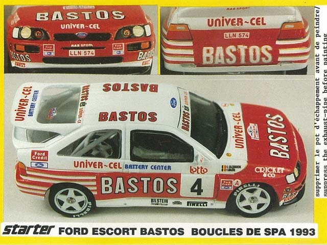 STARTER FOR001 フォード Escort Bastos Boucles de SPA 1993