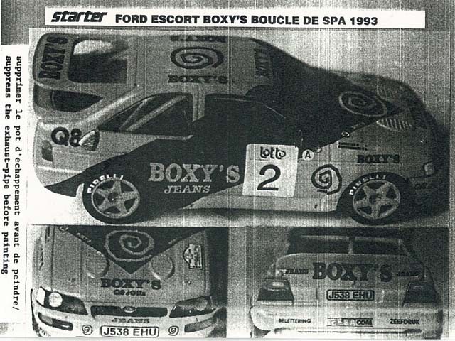 STARTER FOR002 フォード Escort Boxy'S Boucles de SPA 1993