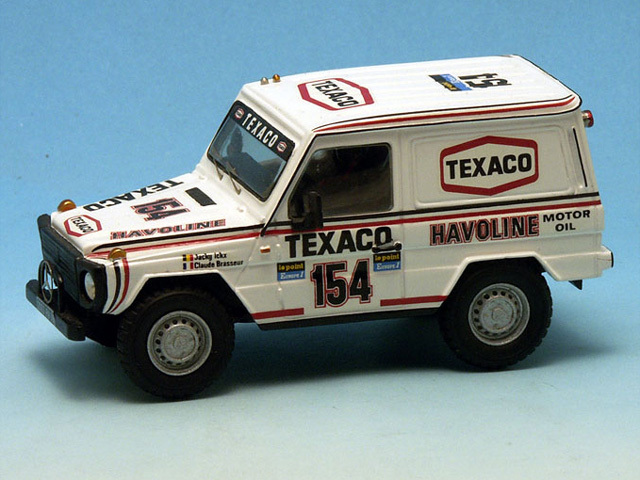 GAFFE 9713 メルセデス 280G TEXACO J.Ickx Paris Dakar 1982