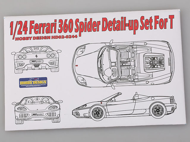 Hobby Design HD02_0244 1/24 フェラーリ 360 Spider ディテールアップセット for Tamiya