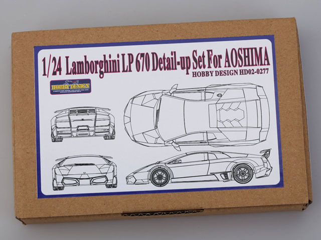 Hobby Design HD02_0277 1/24 ムルシエラゴ LP670-4 ディテールアップセット for Aoshima