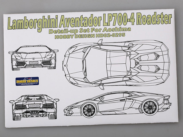 Hobby Design HD02_0295 1/24 Lamborghini Aventador Roadster Detail up set for Aoshima
