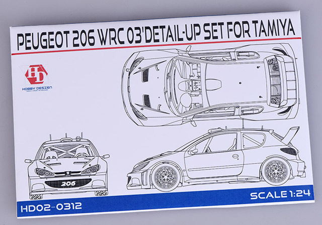 Hobby Design HD02_0312 1/24 プジョー 206WRC 03 ディテールアップセット for Tamiya