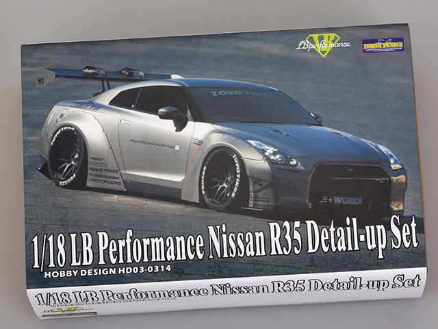 Hobby Design HD03_0314 1/18 LB Performance R35 トランスキット