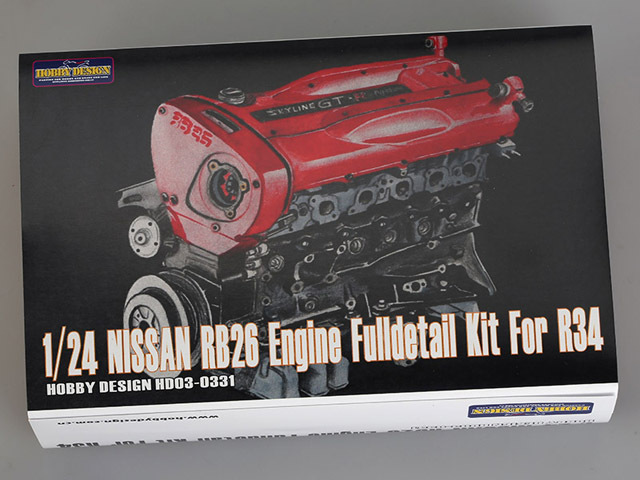 Hobby Design HD03_0331 1/24 Nissan RB26 Engine Full detail Kit For R34