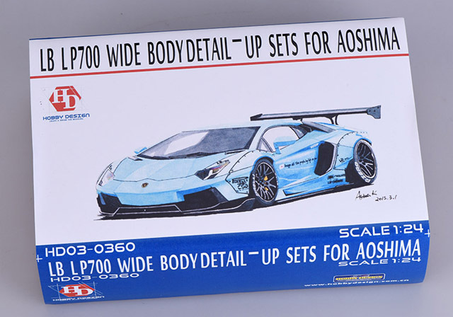 Hobby Design HD03_0360 1/24 LB LP700 アヴェンタドール Wide Body トランスキット