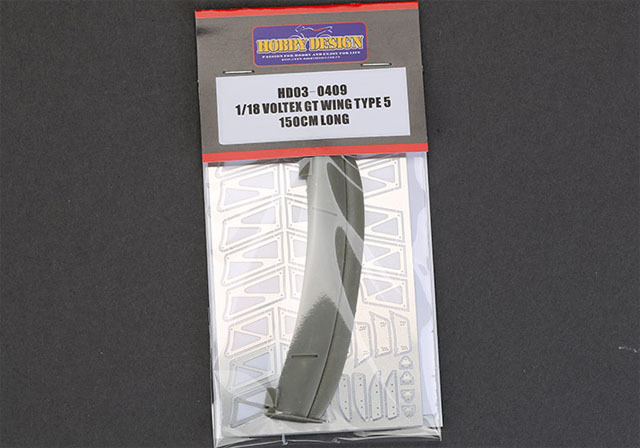 Hobby Design HD03_0409 1/18 Voltex GT Wing Type 5 150cm Long  (Resin+PE+Metal parts)
