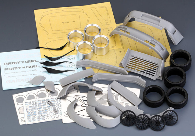 自動車 Hobby Design RWB Porsche 993 1/24 Hobby Design HD03_0459 1/24 RWB ポルシェ 993 ワイドボディキット