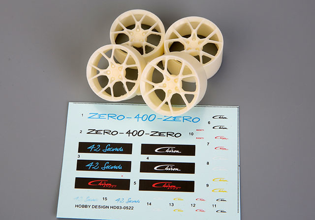 Hobby Design HD03_0522 1/24 ブガッティ シロン ホイール for Zero