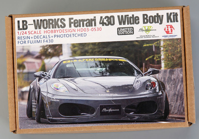 Hobby Design HD03_0530 1/24 LB Works Ferrari 430 Wide Body Kit for 