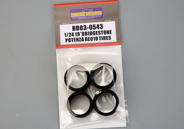 Hobby Design HD03_0543 1/24 19’ Bridgestone  Potenza RE010 Tires