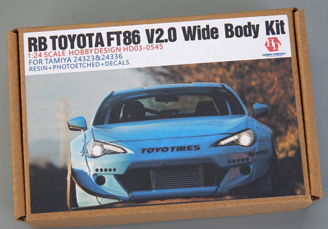 Hobby Design HD03_0545 1/24 RB Toyota FT86 V2.0 Wide Body Kit ｆor Tamiya