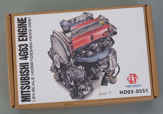 Hobby Design HD03_0551 1/24 Mitsubishi 4G63 Engine Kit