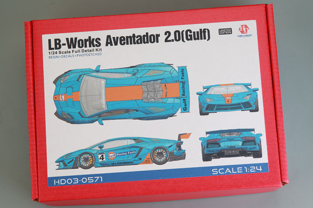 Hobby Design HD03_0571 1/24 LB-Works Aventador 2.0 Gulf Full Kit