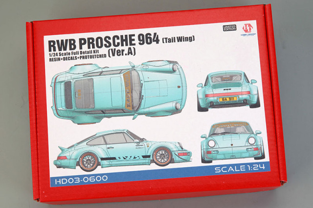 Hobby Design HD03_0600 1/24 RWB Porsche 964 (Tail Wing) (Ver.A) Full Kit