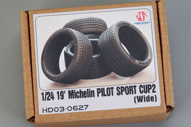 Hobby Design HD03_0627 1/24 19' Michelin Pilot Sport Cup 2 Tires （Wide）