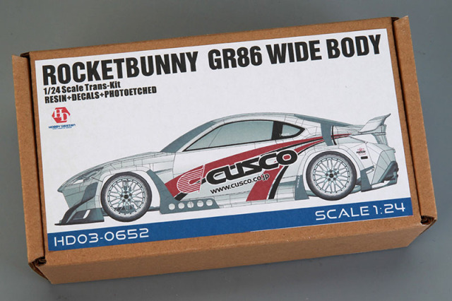 Hobby Design HD03_0652 1/24 Rocket Bunny GR86 Wide Body Transkit