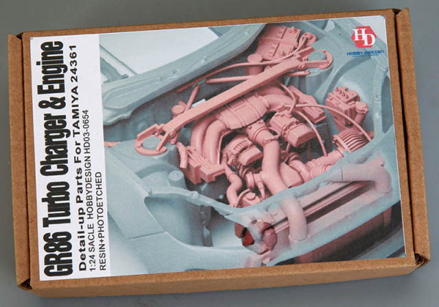 Hobby Design HD03_0654 1/24 GR86 Turbo Charger & Engine Detail-up Parts for Tamiya