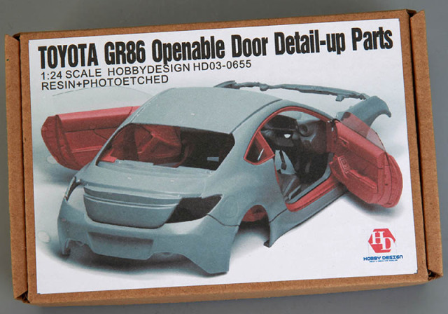 Hobby Design HD03_0655 1/24 Toyota GR86 Door Open Detail-up Parts for Tamiya