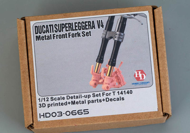 Hobby Design HD03_0665 1/12 Ducati Superleggera V4 Metal Front Fork Set for Tamiya