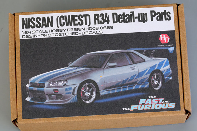 Hobby Design HD03_0669 1/24 Nissan (Cwest) R34 Detail-up Parts for Tamiya