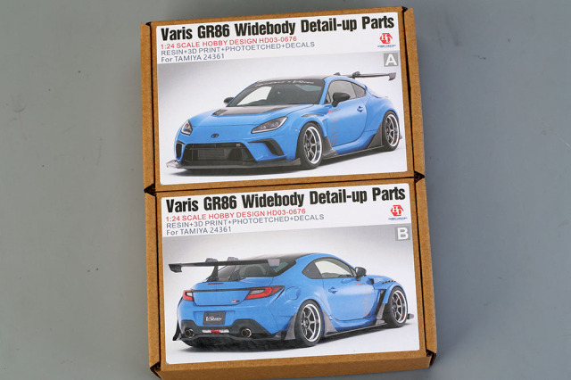 Hobby Design HD03_0676 1/24 Varis GR86 Widebody Detail-UP Parts For Tamiya