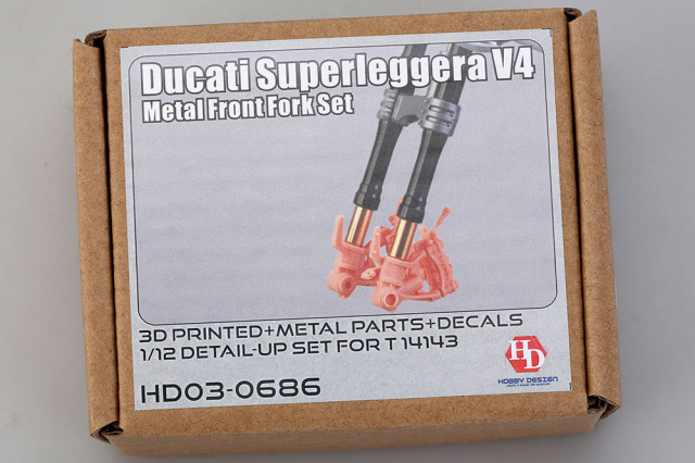 Hobby Design HD03_0686 1/12 Ducati Superleggera V4 Metal Front Fork Set for Tamiya