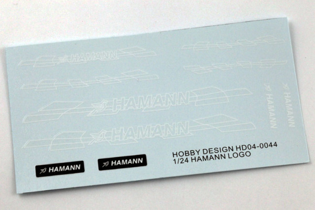 Hobby Design HD04_0044 1/24 HAMANN ロゴデカール【メール便可】