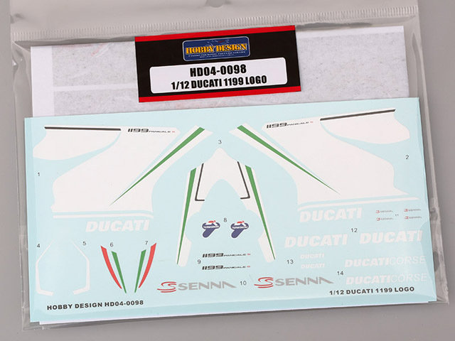 Hobby Design HD04_0098 1/12 ドカティ 1199 Panigale S LOGO デカール 【メール便可】