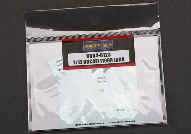 Hobby Design HD04_0123 1/12 Ducati 1199R Logo デカール 【メール便可】