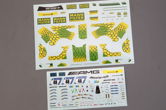 Hobby Design HD04_0179 1/24 AMG GT3 HTP Motorsport 2018 Nurburgring 24H Decal for Tamiya 【メール便可】