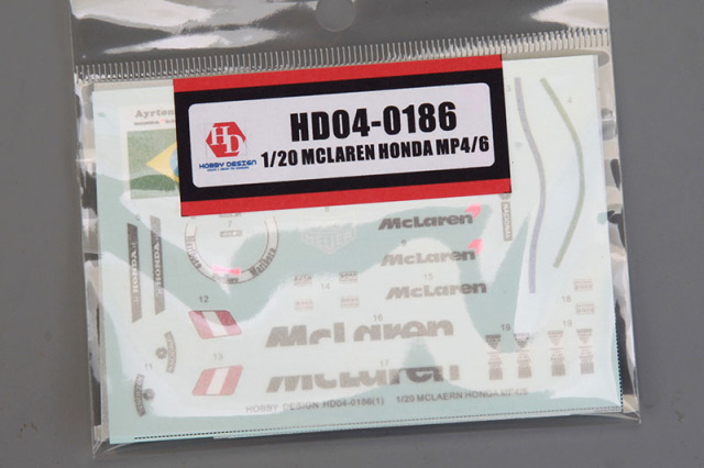 Hobby Design HD04_0186 1/20 McLaren MP4/6 Decal 【メール便可】