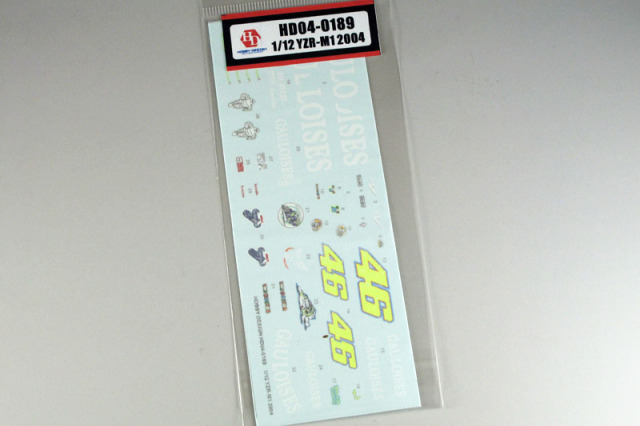 Hobby Design HD04_0189 1/12 Yamaha YZR-M1 2004 Decal 【メール便可】