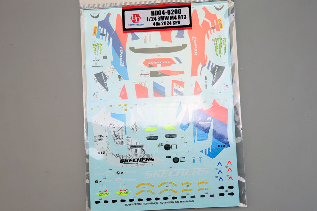 Hobby Design HD04_0200 1/24  BMW M4 GT3 46# SPA 2024 decals【メール便可】