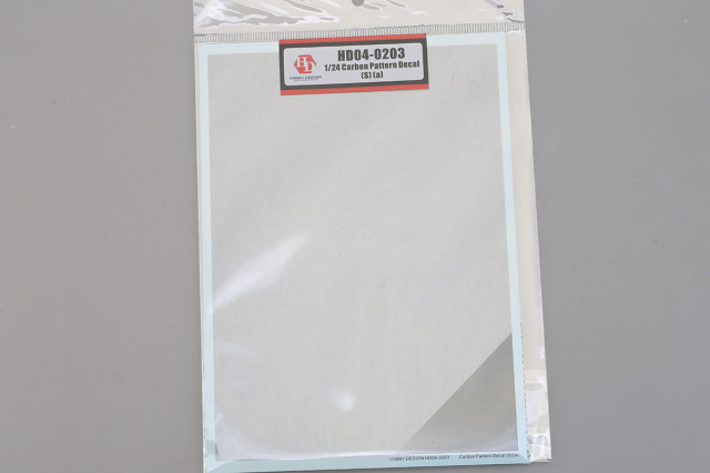 Hobby Design HD04_0203 1/24 Carbon Pattern Decal (S)(a)【メール便可】