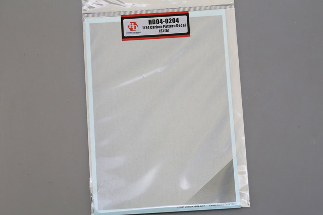 Hobby Design HD04_0204 1/24 Carbon Pattern Decal (S)(b)【メール便可】