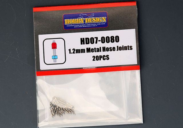 Hobby Design HD07_0080 1.2mm Metal Hose Joints 【メール便可】