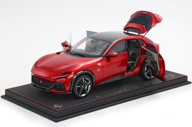 ** 予約商品 ** BBR HE180052BDIE 1/18 Ferrari Purosangue Rosso Magma (Diecast Full Open) （ケース付）