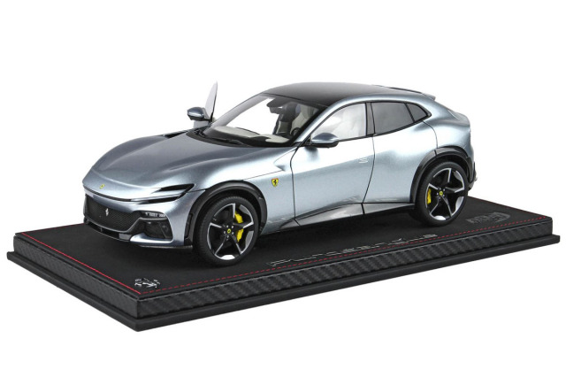 ** 予約商品 ** BBR HE180053ADIE 1/18 Ferrari Purosangue Panoramic roof Grigio Titanio (Diecast Full Open) （ケース付）