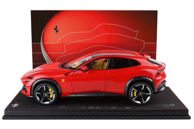 BBR HE180053BDIE 1/18 Ferrari Purosangue Panoramic roof Rosso