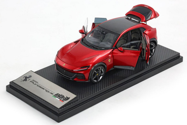** 予約商品 ** BBR HE43001B Ferrari Purosangue Rosso Magma (Diecast Full Open)