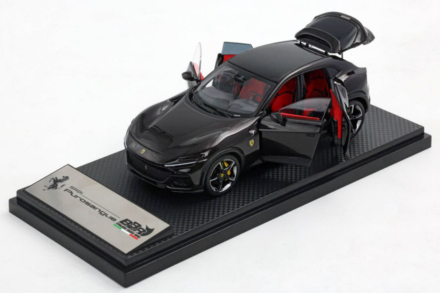 ** 予約商品 ** BBR HE43001D Ferrari Purosangue Nero Prosangue (Diecast Full Open)