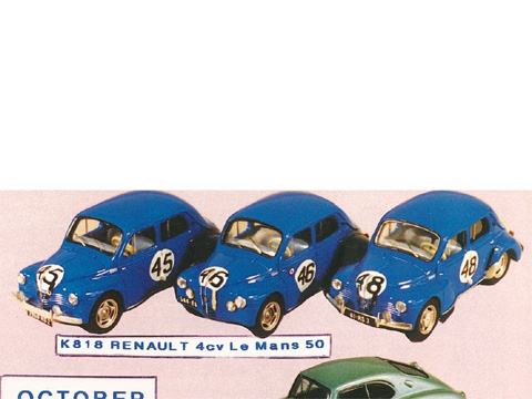 PROVENCE K0818 Renault 4 CV n.45-46-48 LM 1950