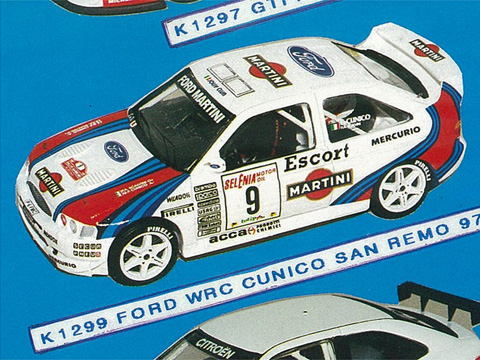 PROVENCE K1299 Ford WRC Cunico Martini San Remo 1997
