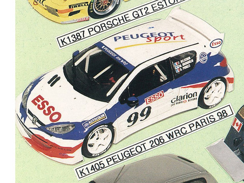 PROVENCE K1405 プジョー 206 WRC Mondial 98 Salon de Paris