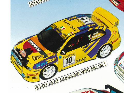 PROVENCE K1421 セアト CORDOBA WRC n.9/10 MC 1999